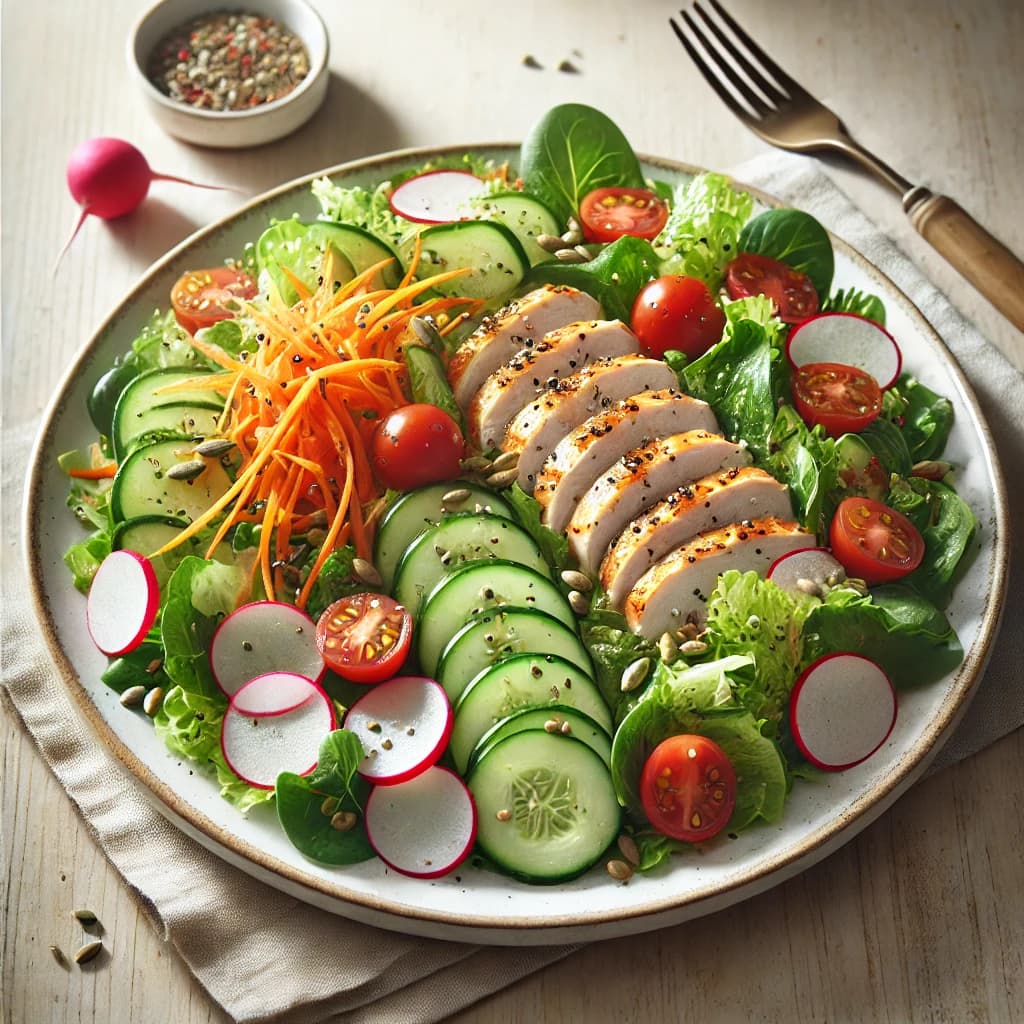 Detox Salad with Grilled Chicken