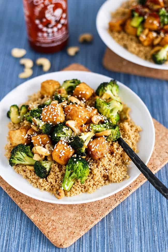 Grilled Tofu and Broccoli